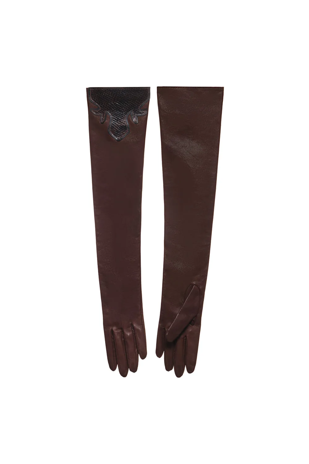 Johanna Ortiz Cardinal Elegance Gloves in Dark Chocolate Johanna Ortiz Cardinal Elegance Gloves in Dark Chocolate