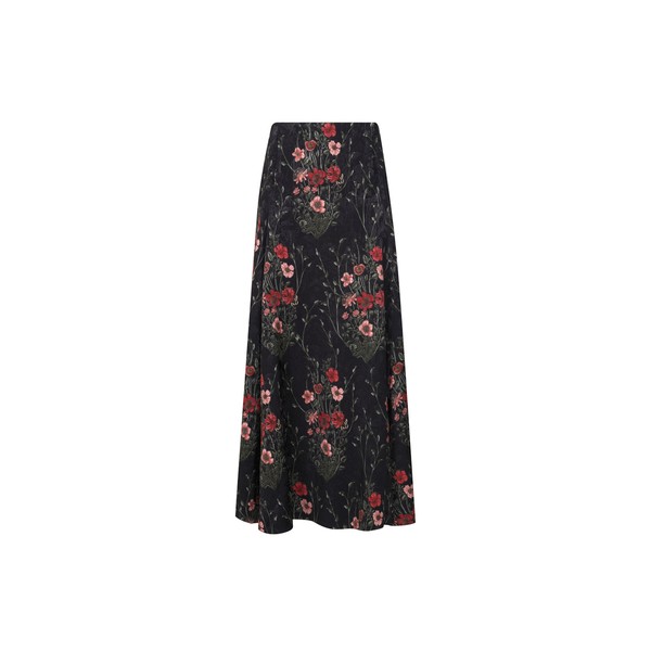 Johanna Ortiz Encanto De Isla Skirt in Black and Red