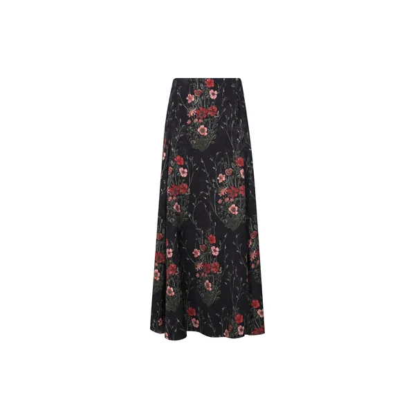 Encanto De Isla Skirt in Black and Red