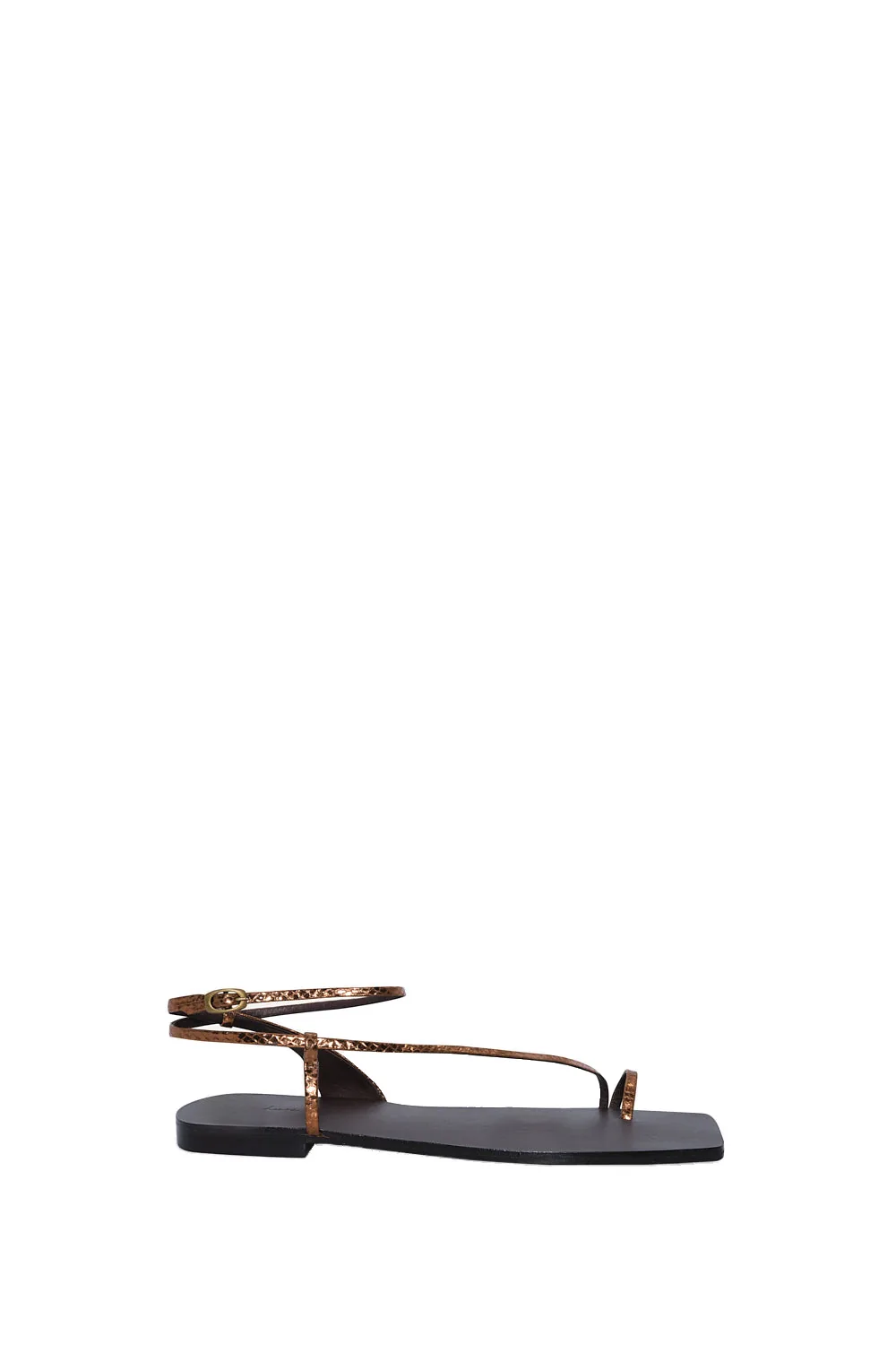 Johanna Ortiz Flamenco Echoes sandal in Copper and Dark Chocolate Johanna Ortiz Flamenco Echoes sandal in Copper and Dark Chocolate