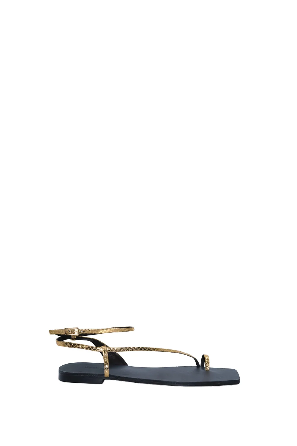 Johanna Ortiz Flamenco Echoes sandal in Gold and Midnight Black Johanna Ortiz Flamenco Echoes sandal in Gold and Midnight Black