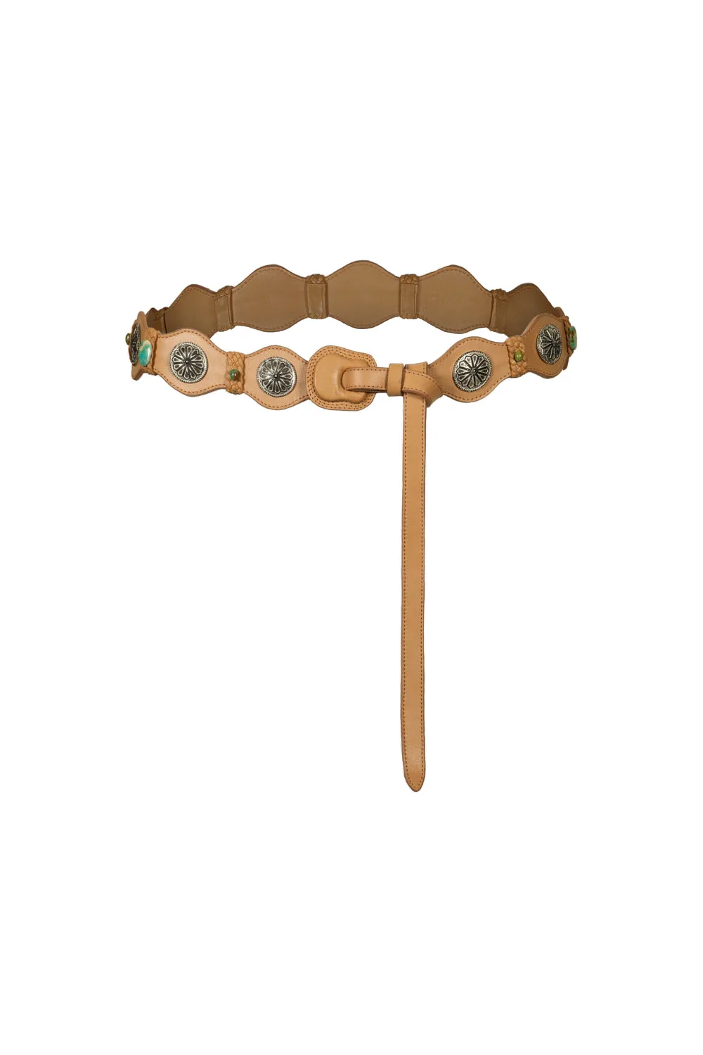 Johanna Ortiz Gaucho Honor Belt in Camel and Silver Johanna Ortiz Gaucho Honor Belt in Camel and Silver