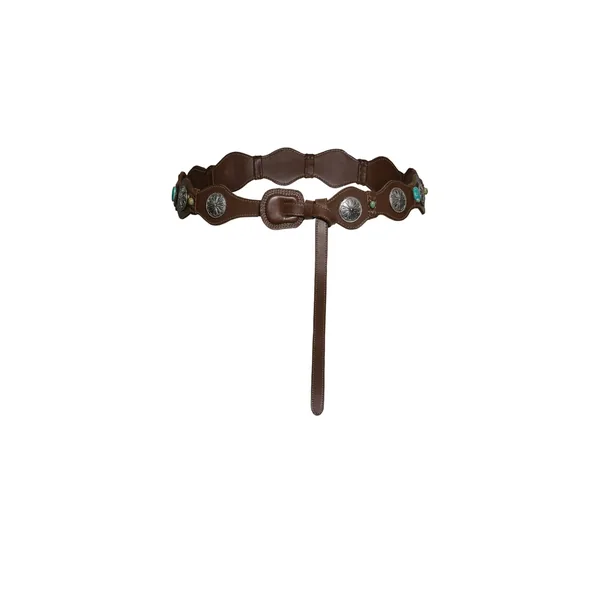 Johanna Ortiz Gaucho Honor Belt in Chocolate and Silver