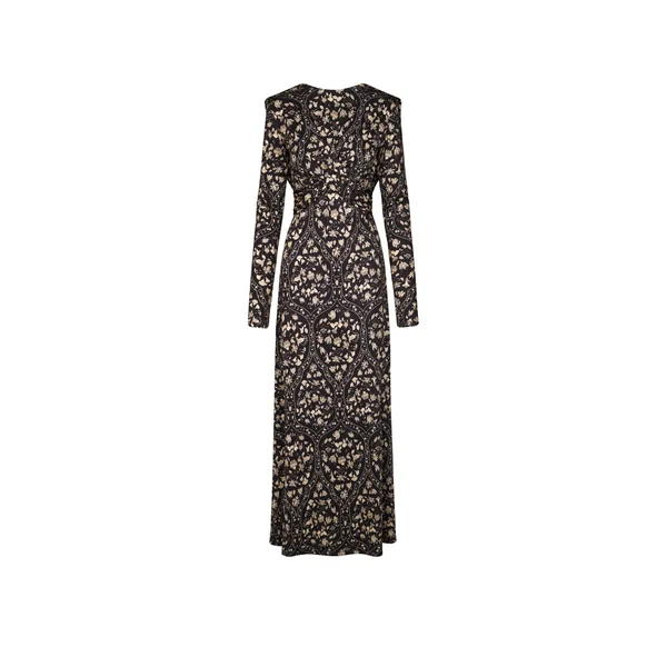 Playful Grace Dress in Black and Ecru