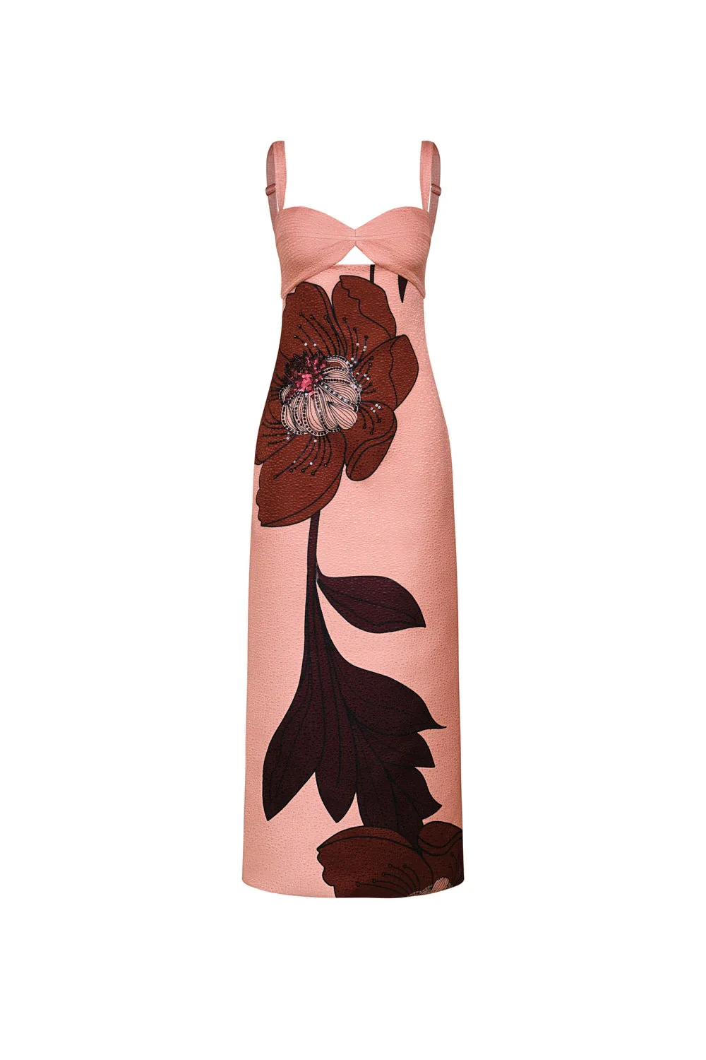 Johanna Ortiz Powerful Stitches Dress in Rose Johanna Ortiz Powerful Stitches Dress in Rose