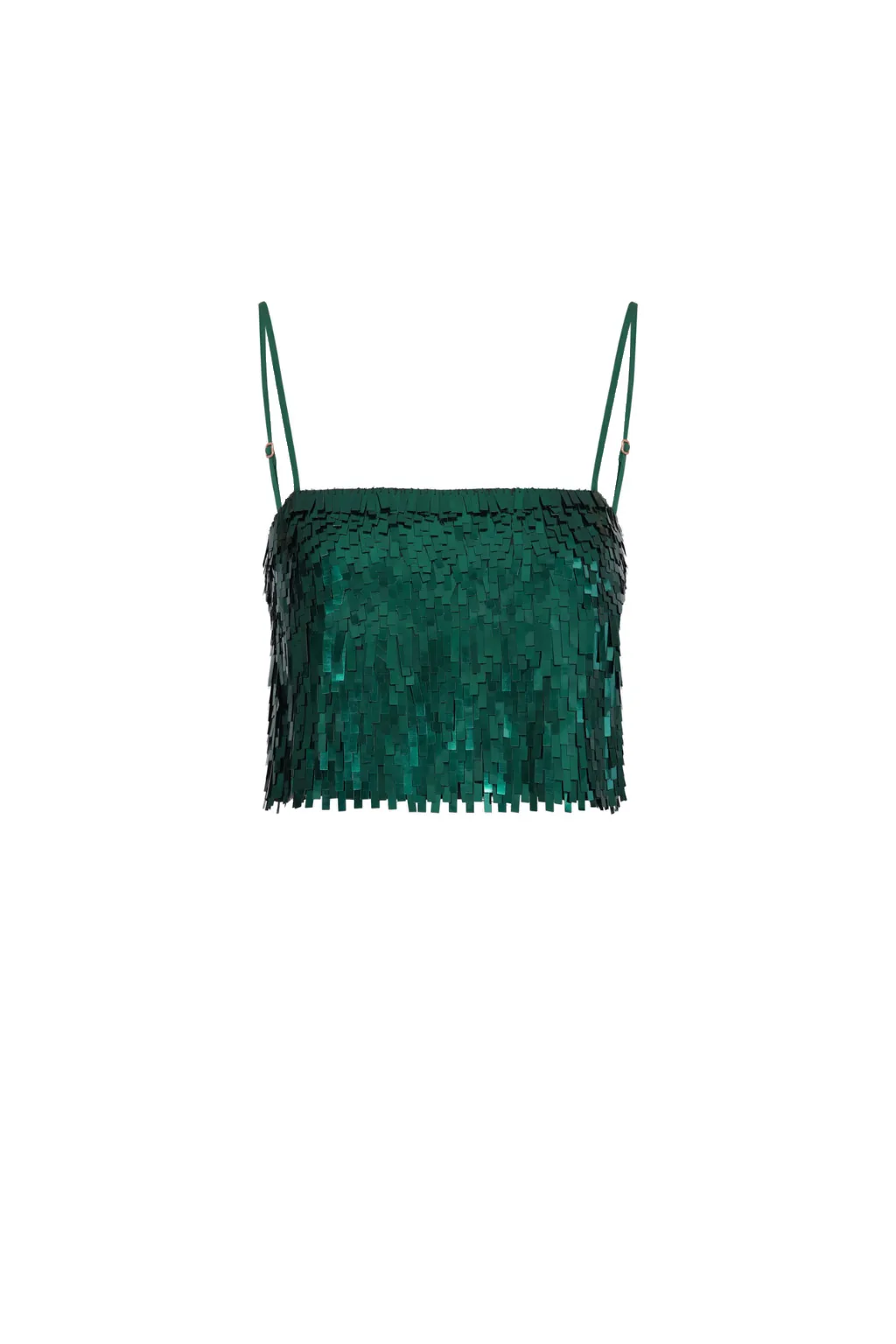 Johanna Ortiz Rio De Oro Crop Top in Forest Green Johanna Ortiz Rio De Oro Crop Top in Forest Green