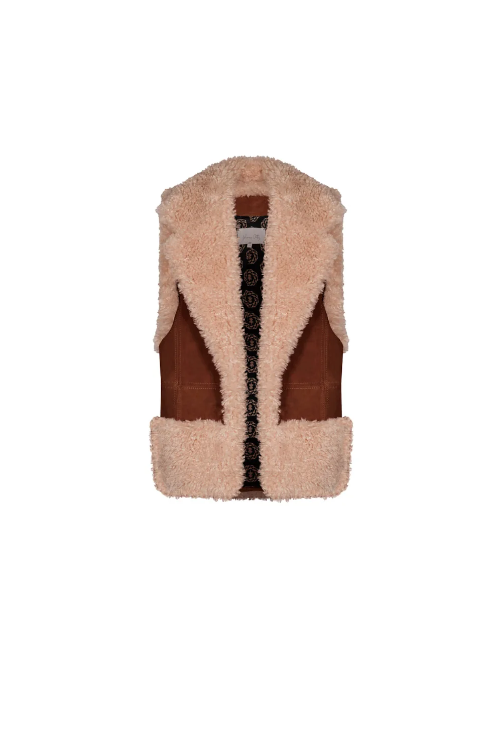 Johanna Ortiz Salty Air Vest in Sand and Chocolate Johanna Ortiz Salty Air Vest in Sand and Chocolate