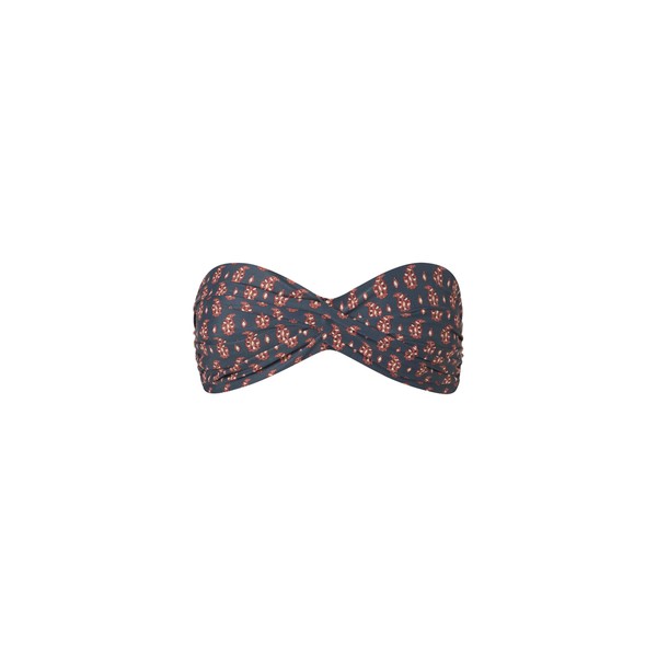 Johanna Ortiz Sea Sprite Bikini Top in Navy and Rose