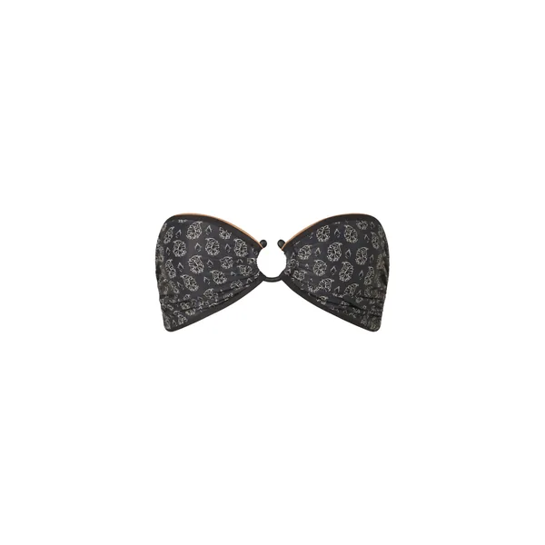 Seawaters Bikini Top in Black and Ecru