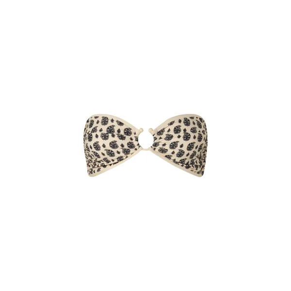 Seawaters Bikini Top in Ecru and Black