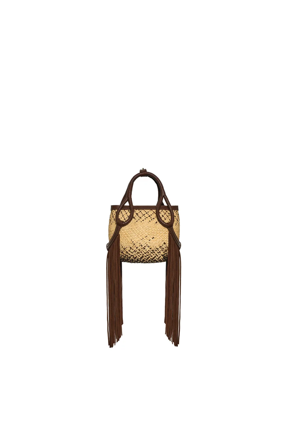 Johanna Ortiz Soul Of The River Mini Tote Bag in Chocolate and Warm Nude Johanna Ortiz Soul Of The River Mini Tote Bag in Chocolate and Warm Nude