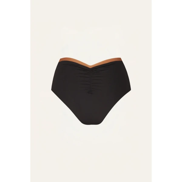 Taita Bikini Bottom in Black and Ecru - Image 5