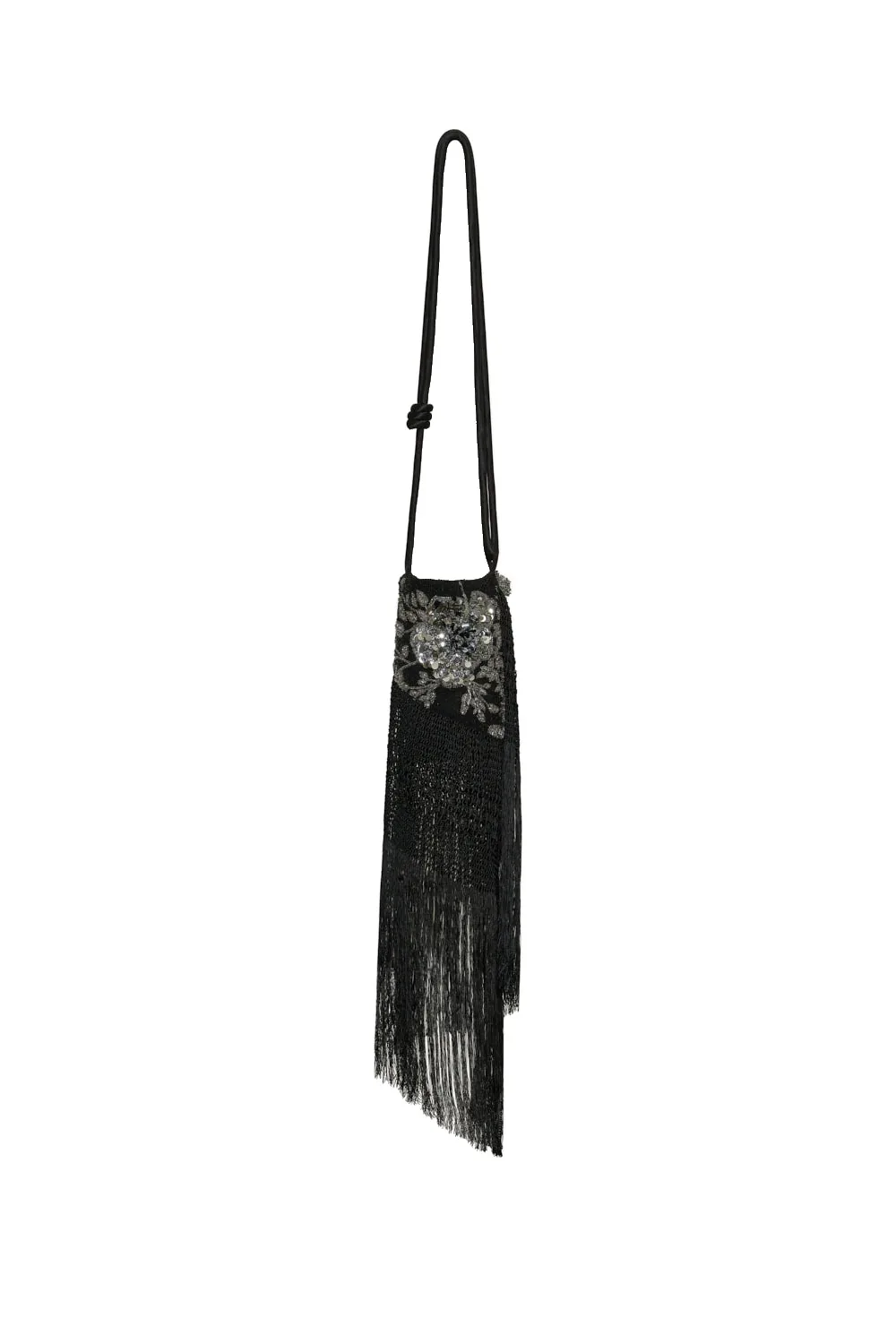 Johanna Ortiz Verdant Spell Mochila in Black and Metallic Gray Johanna Ortiz Verdant Spell Mochila in Black and Metallic Gray