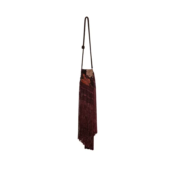 Verdant Spell Mochila in Burgundy and Red