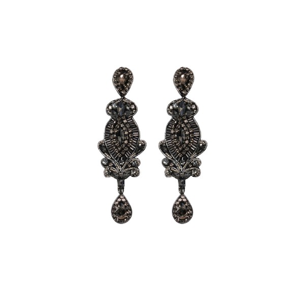 Johanna Ortiz Vivid Vibration Earrings in Metallic Gray
