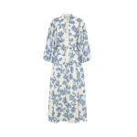 KIVARI Bluebell Maxi Dress in Blue Ecru
