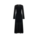 KIVARI Bonnie Lace Maxi Dress in Black