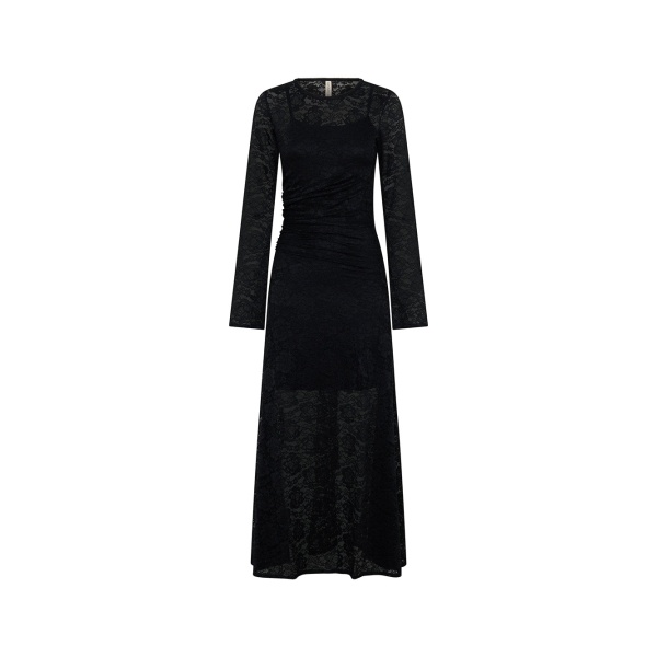 KIVARI Bonnie Lace Maxi Dress in Black