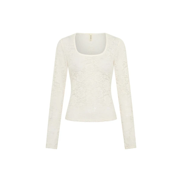 Bonnie Lace Top in Ivory