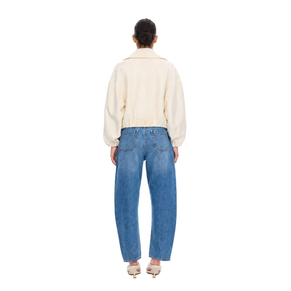 KIVARI Cass Cropped Jacket in Ivory, view 5