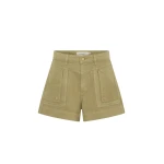 KIVARI Celene Denim Short in Olive