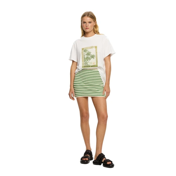 KIVARI Corinne Knit Mini Skirt in Stripe, view 3