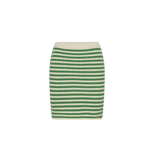 Corinne Knit Mini Skirt in Stripe