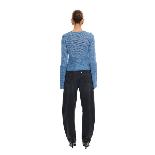 KIVARI Daisy Top in Blue, view 4