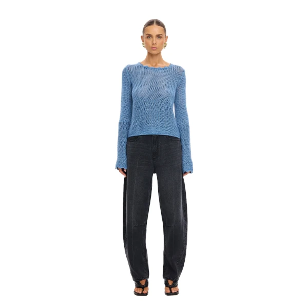 KIVARI Daisy Top in Blue, view 6