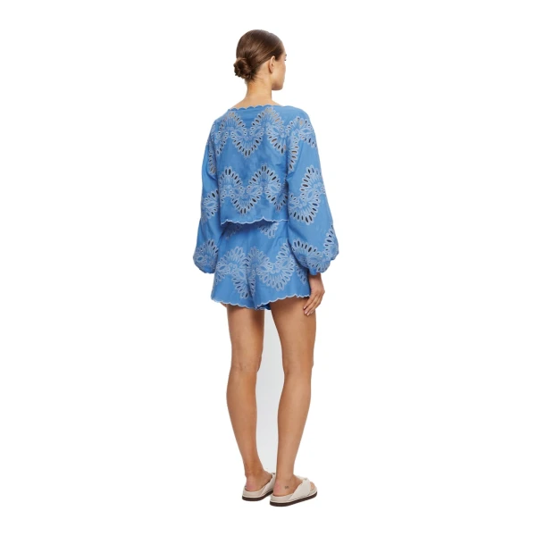 KIVARI Danielle Top in Blue, view 3