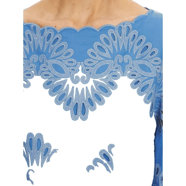KIVARI Danielle Top in Blue, view 4