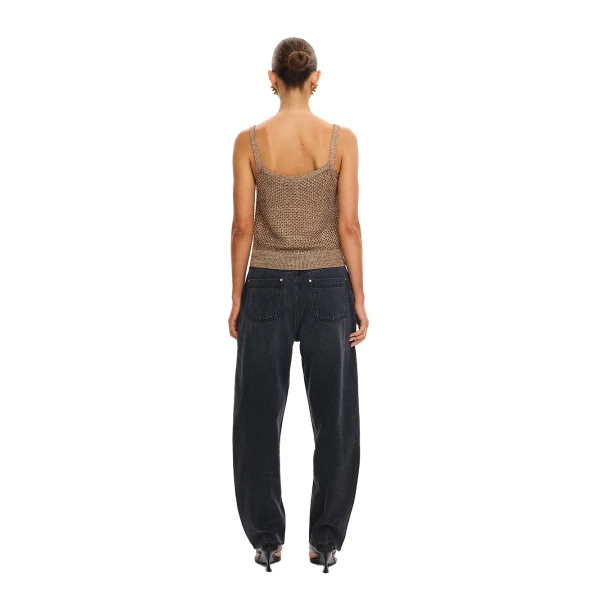 KIVARI Debby Knit Cami in Rust, view 4