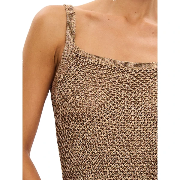 KIVARI Debby Knit Cami in Rust, view 5