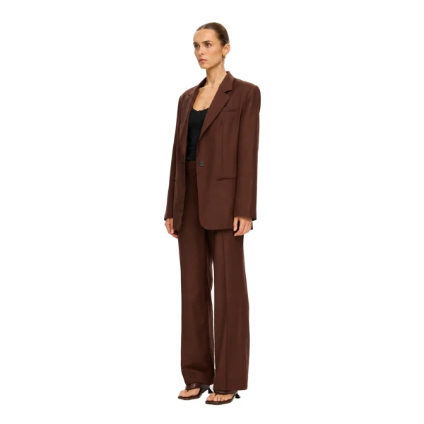 KIVARI Delany Blazer in Chocolate, view 4