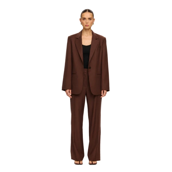 KIVARI Delany Blazer in Chocolate, view 6
