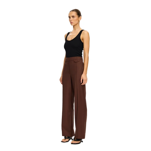KIVARI Delany Pant in Chocolate, view 4