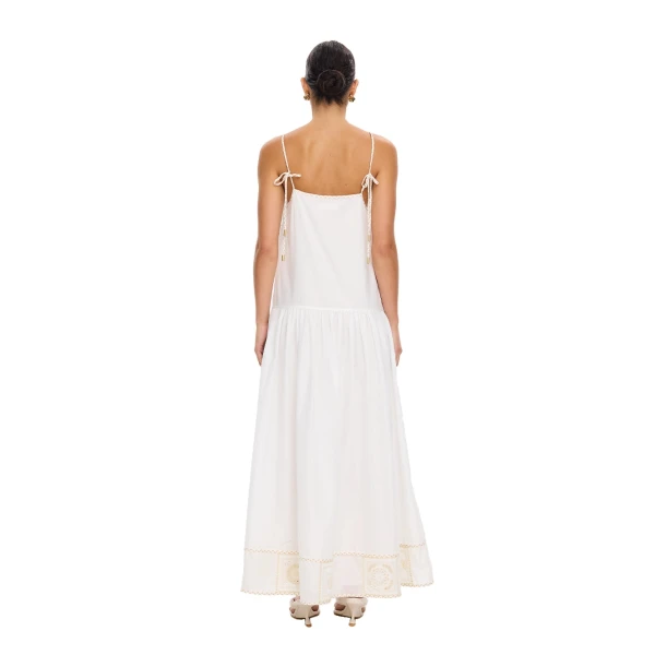 KIVARI Delfie Maxi Dress in Ivory, view 6