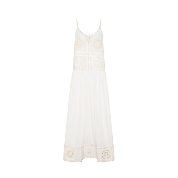 KIVARI Delfie Maxi Dress in Ivory