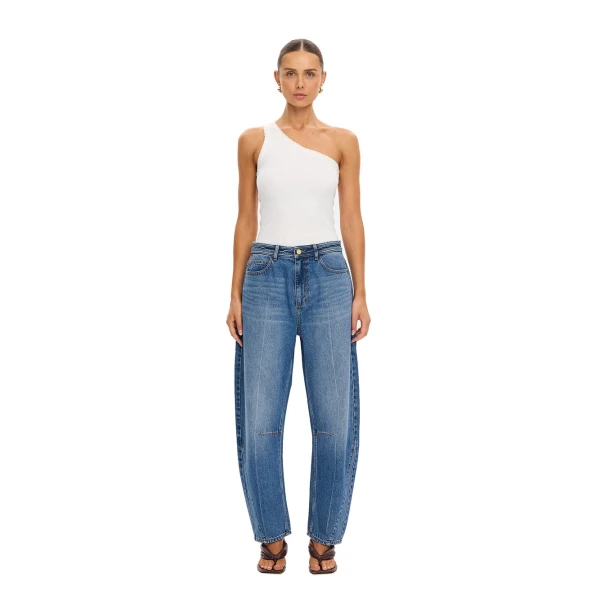 KIVARI Dylan Barrel Jean in Drift Blue, view 2