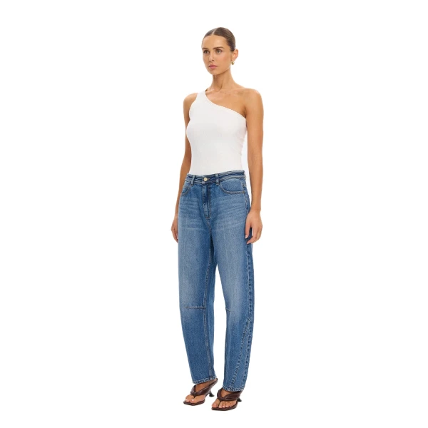 KIVARI Dylan Barrel Jean in Drift Blue, view 3