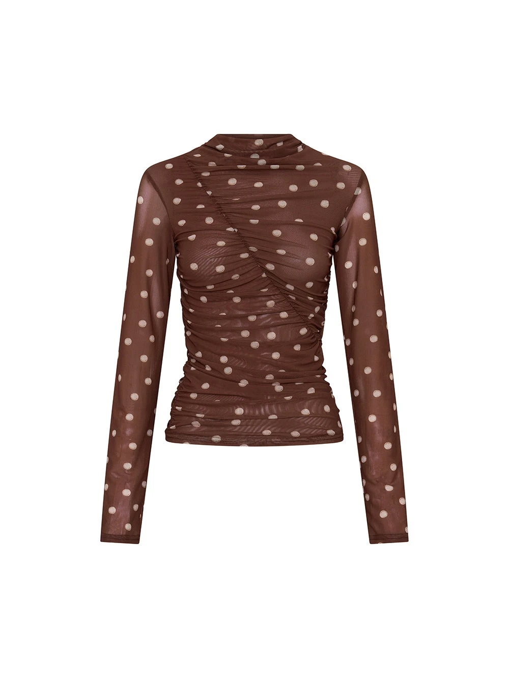 KIVARI tops Australia Signature Tops – Luxury Shoes KIVARI Edie Mesh Top in Brown