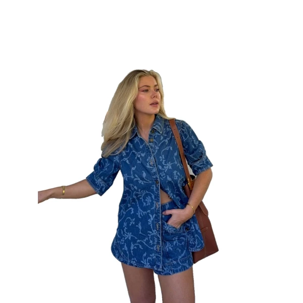 KIVARI Elina Denim Shirt, view 2