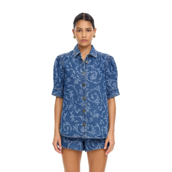 KIVARI Elina Denim Shirt, view 3