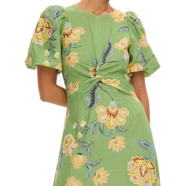 KIVARI Eve Maxi Dress in Green, view 5