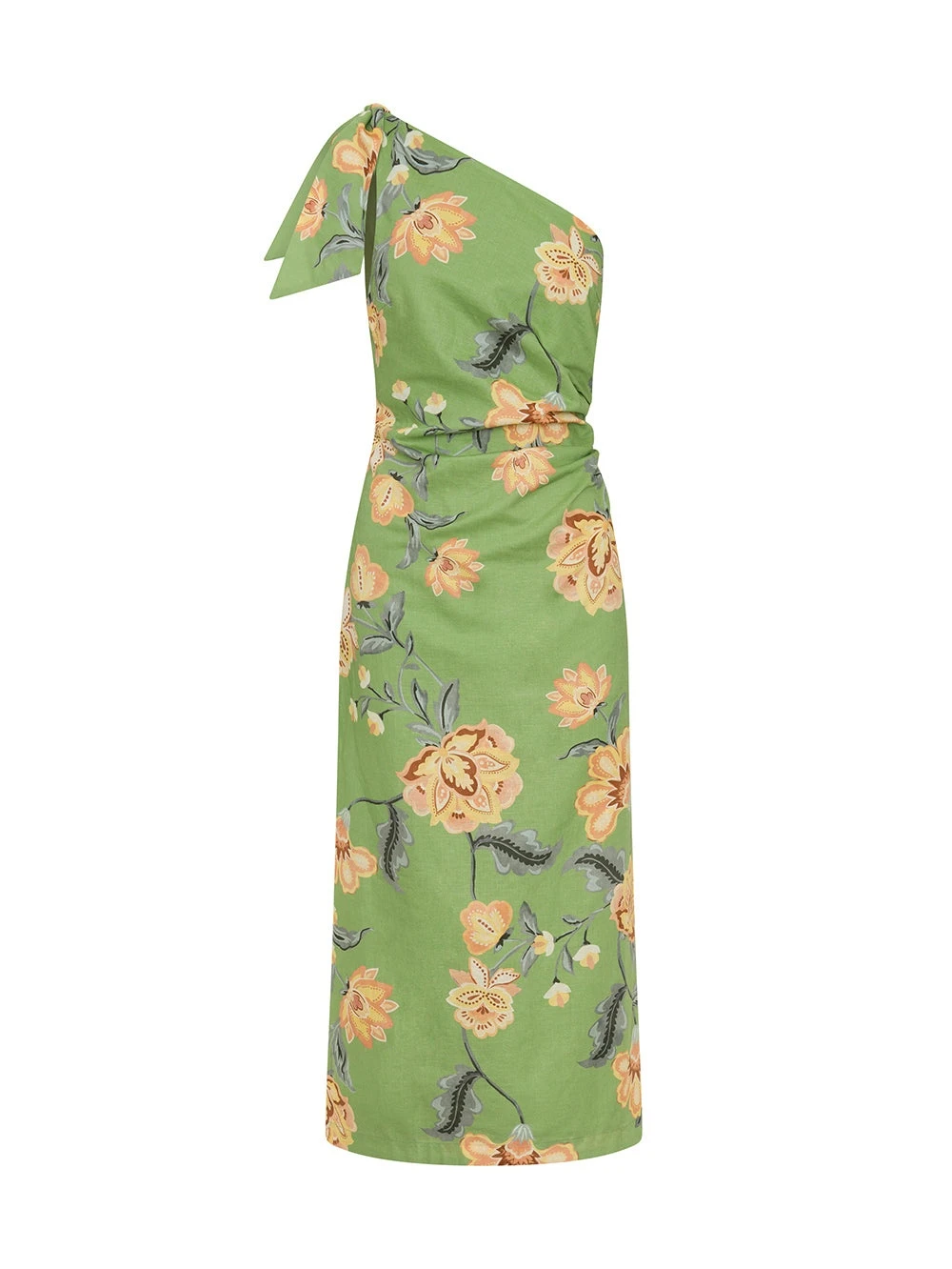 KIVARI dresses Australia Signature Dresses – Luxury Shoes KIVARI Eve One Shoulder Midi Dress in Green