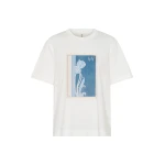 KIVARI Fleur Tee in Ivory Blue
