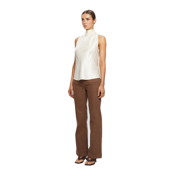 KIVARI Halle Top in Ivory, view 4