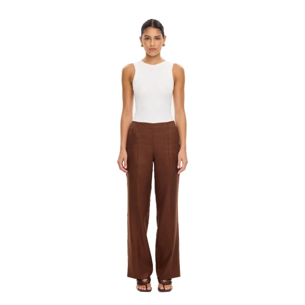 KIVARI Indra Pant in Chocolate, view 2