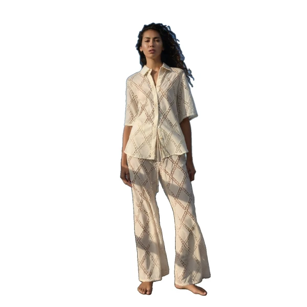 KIVARI Izzy Pant in Cream, view 3