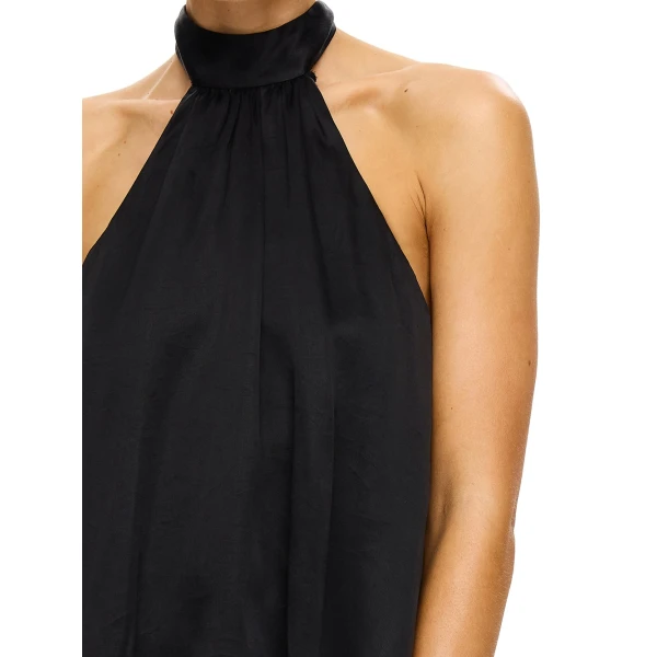 KIVARI Jaxon Halter Top in Black, view 5